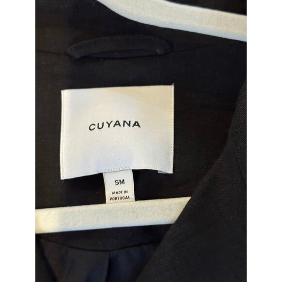 Cuyana Black Moto Jacket Women’s Size S Straight-Zip Detail - Picture 3 of 5